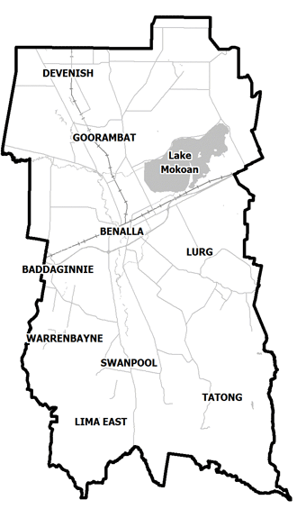 Benalla municipal map 