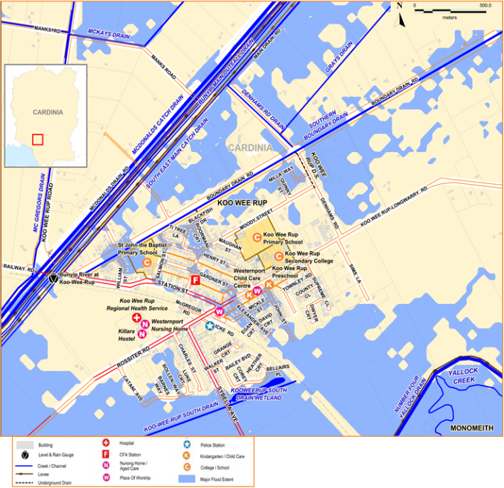 Koo Wee Rup flood map
