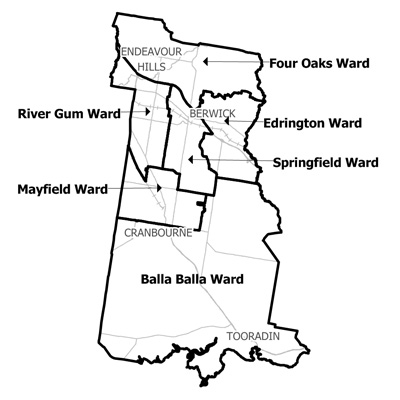 Casey city council, municipal map