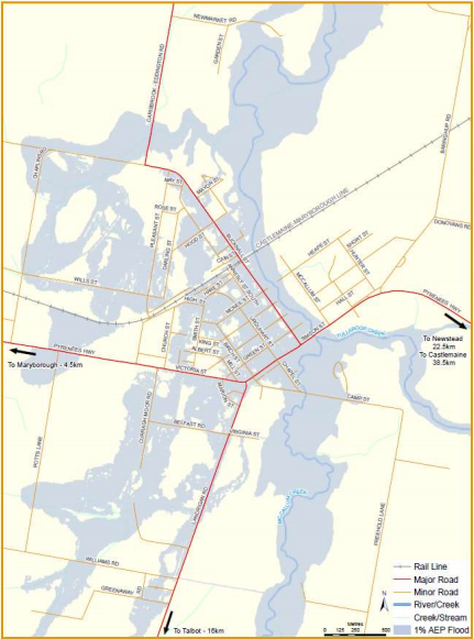 Carisbrook flood map