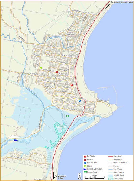 Colac-Ottway flood map