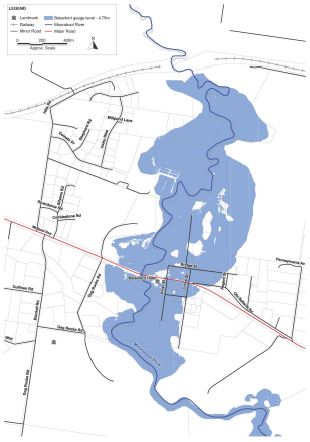 Batesford Local Flood Guide map