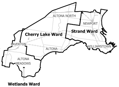 Hobsons Bay municipal map.
