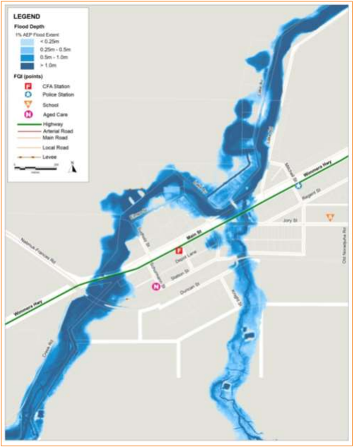 Natimuk flood guide map