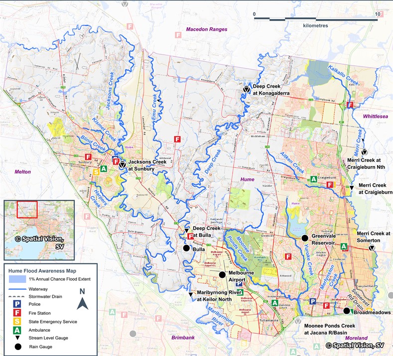 Hume LFG map