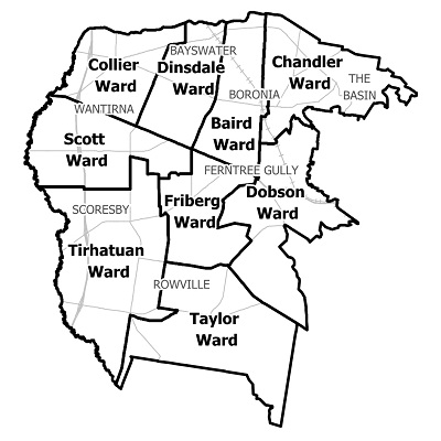 Knox city council municipal map.