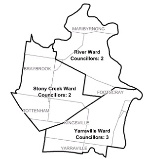 Maribyrnong municipal map