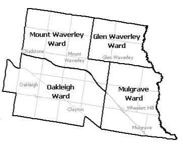 Monash Council Municipal map