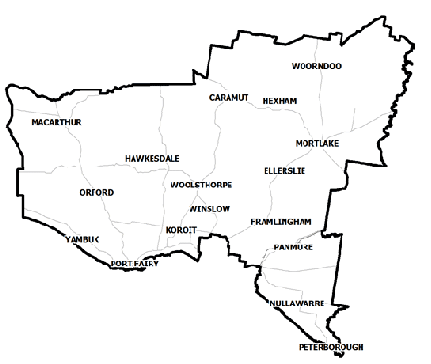 Moyne municipal map
