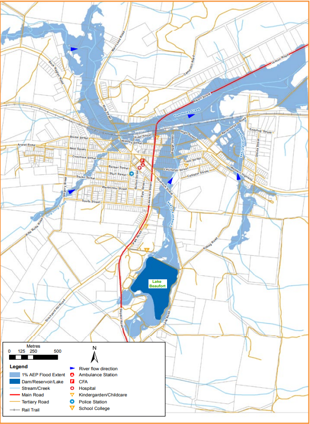 Beaufort flood map