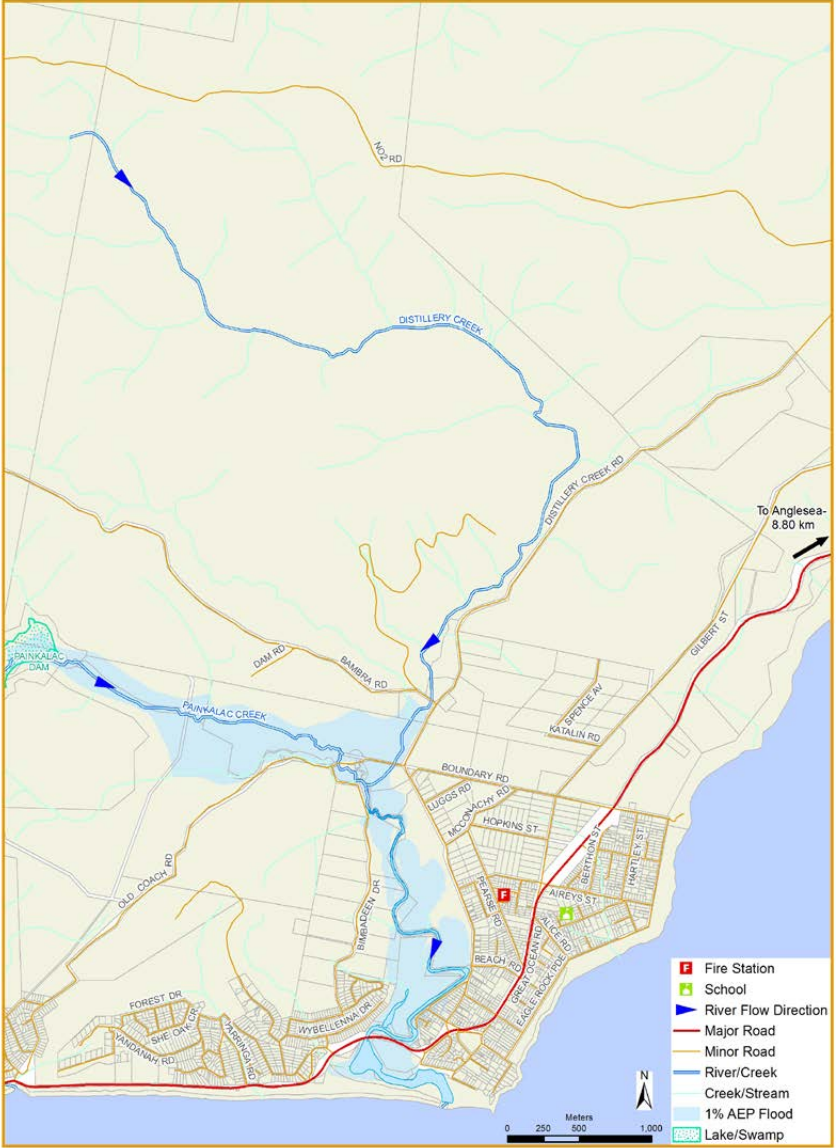 Aireys Inlet Flood guide map