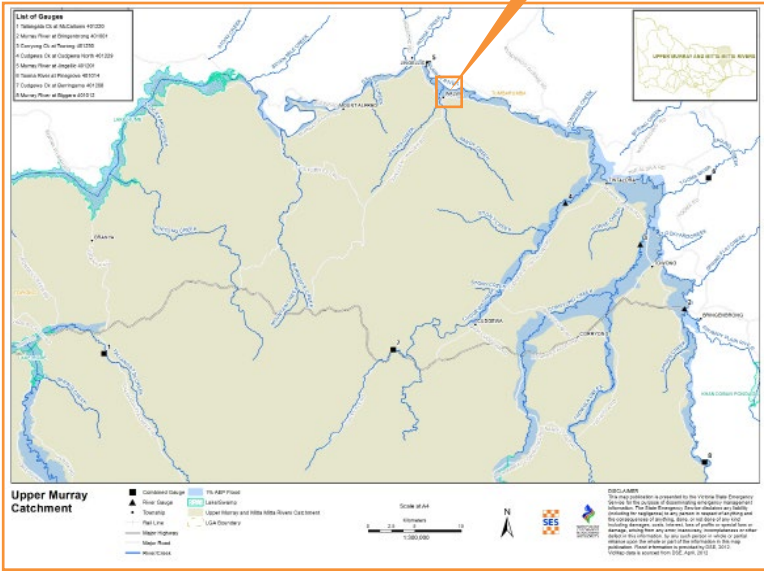 Towong flood map
