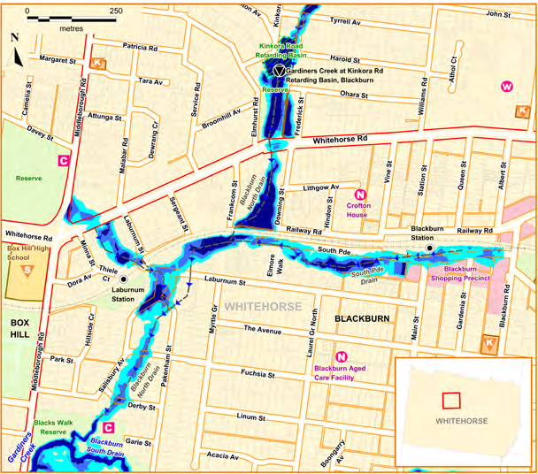 Laburnum flood map