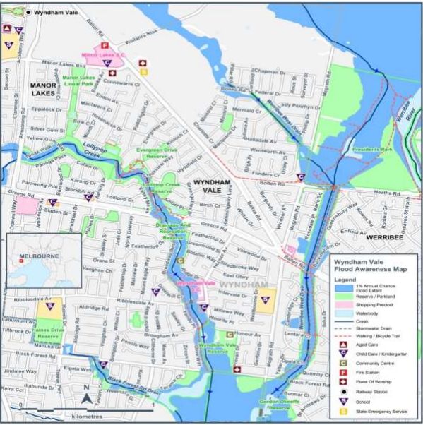 Wyndham City Council flood map