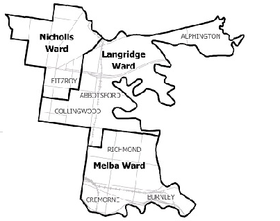 Yarra city council municipal map